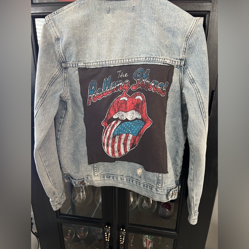 One of a kind Rolling Stones denim jacket